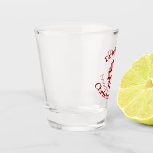 Drink kerstjuichen shot glas (Links)