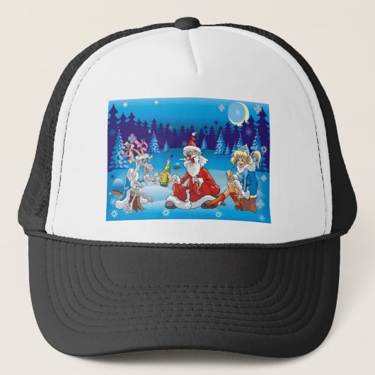 drink kerstkerstmis trucker pet (Voorkant)