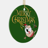 Drink kerstkerstversiering keramisch ornament (Rechts)