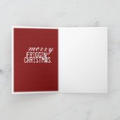 drink kerstman feestdagen kaart (Binnen)