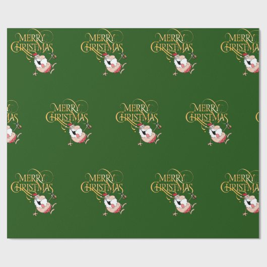 Drink kerstpapier cadeaupapier (Vlak)