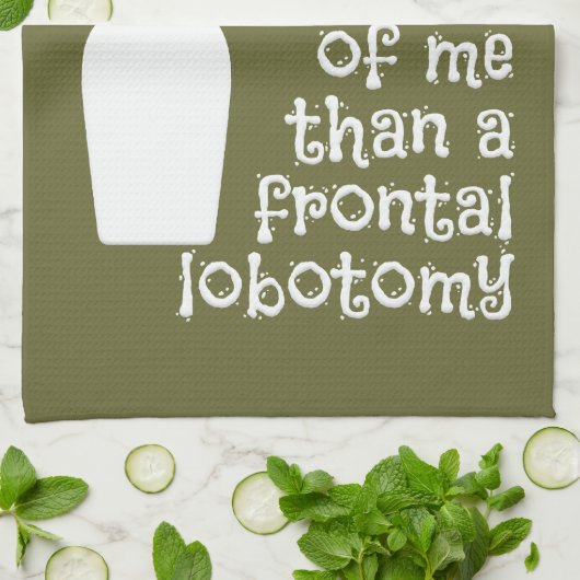 Drink keukenhanddoek voor aangepaste humor (Gevouwen)