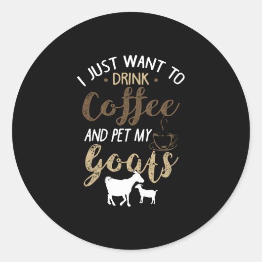Drink kluis met goats ronde sticker (Voorkant)