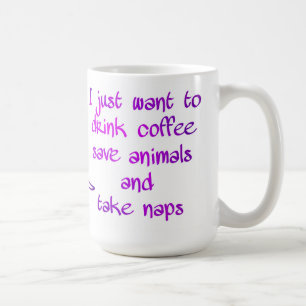 Drink Koffie Bespaar dieren nemen Kaarten Dierenvr Koffiemok
