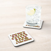 Drink Koffie Bespaar Levens En Neem Selfies Kunstd Bier Onderzetter (Rechterzijde)