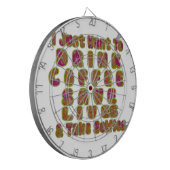 Drink Koffie Bespaar Levens En Neem Selfies Kunstd Dartbord (Voorkant Links)