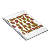 Drink Koffie Bespaar Levens En Neem Selfies Kunstd Notitieboek (Rechterzijde)