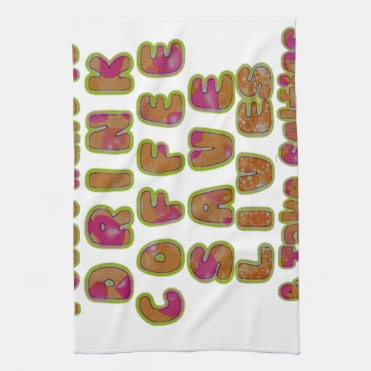 Drink Koffie Bespaar Levens En Neem Selfies Kunstd Theedoek (Verticaal)