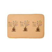 Drink koffie, bespaar vogels badmat (Voorkant)