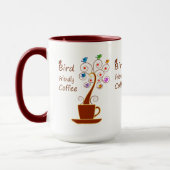 Drink koffie, bespaar vogels mok (Links)