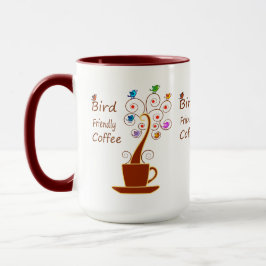 Drink koffie, bespaar vogels mok