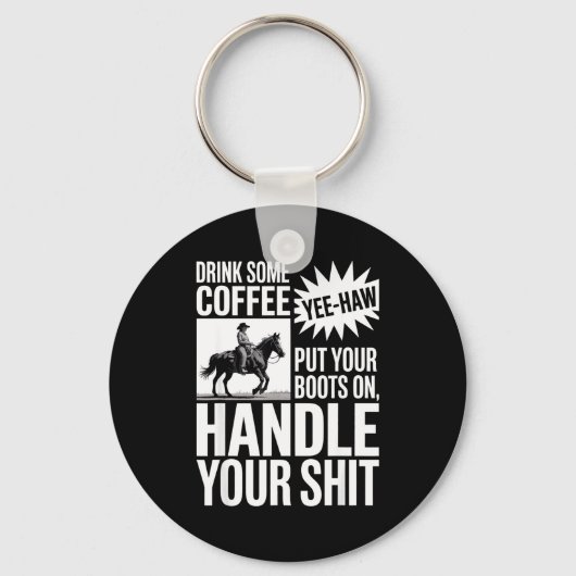 Drink Koffie Doe Je Sleutelhanger (Voorkant)