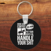 Drink Koffie Doe Je Sleutelhanger (Voorkant)