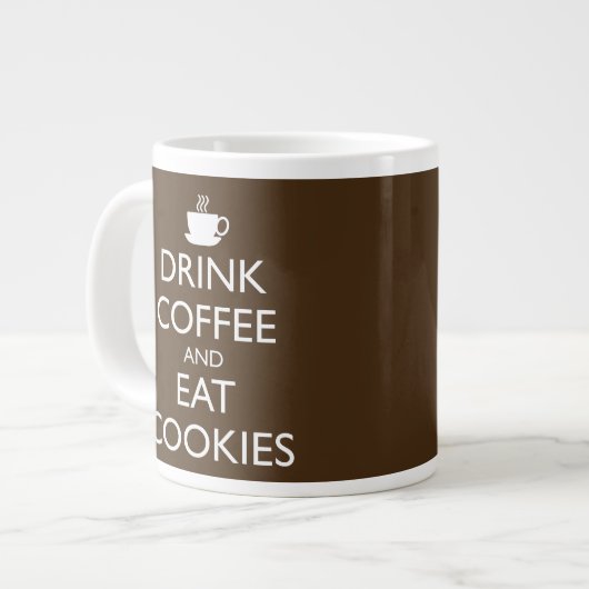 DRINK KOFFIE EN EAT COOKIES GROTE KOFFIEKOP (Links)