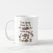 Drink koffie en handvat het grappig koffiemok (Links)