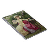 Drink koffie en lezen in de tuin (m/v notitieboek (Rechterzijde)