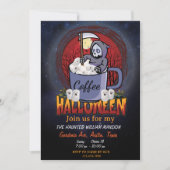 Drink koffie en wees een angstaanjagend Halloween  Kaart (Voorkant)