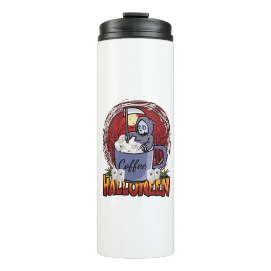 Drink Koffie En Wees Eng Thermosbeker (Voorkant)