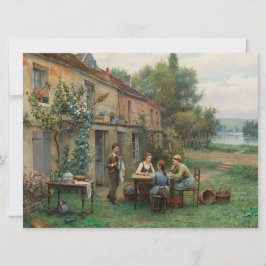 Drink koffie in de tuin (Frans landschap) Kaart