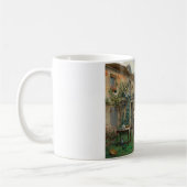 Drink koffie in de tuin (Frans landschap) Koffiemok (Links)