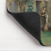 Drink koffie in de tuin (Frans landschap) Muismat (Hoek)