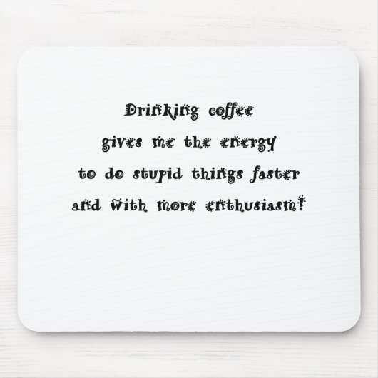 Drink koffie muismat (Voorkant)