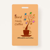 Drink Koffie - Red Vogels Badge (Voorkant)