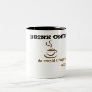 Drink Koffie! Tweekleurige Koffiemok
