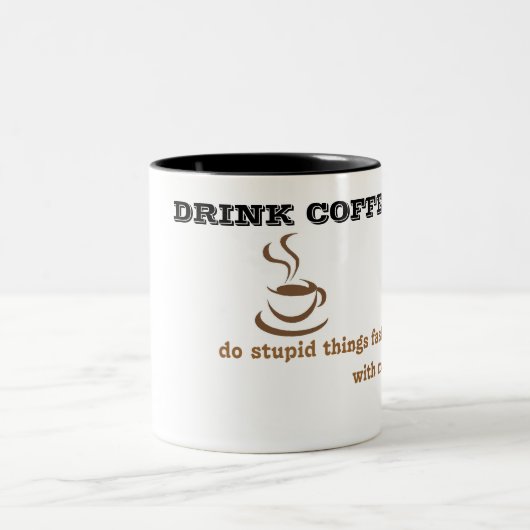 Drink Koffie! Tweekleurige Koffiemok (Center)