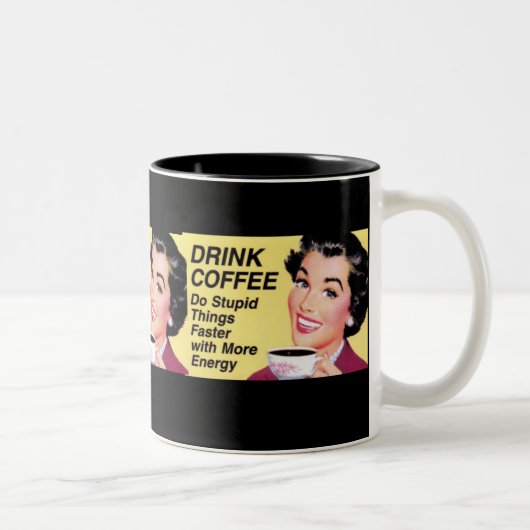 Drink Koffie Tweekleurige Koffiemok (Rechts)