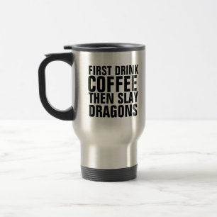 DRINK KOFFIE VERVOLGENS SLEEPDRAGONS TRAVEL MUG REISBEKER