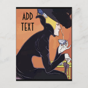 Drink Koffie, voeg tekst toe, Briefkaart