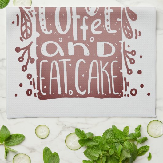 Drink Koffieeet Cake Theedoek (Gevouwen)