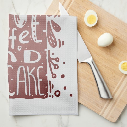 Drink Koffieeet Cake Theedoek (Quarter Fold)