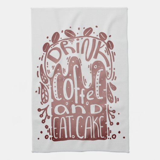 Drink Koffieeet Cake Theedoek (Verticaal)