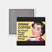 Drink koffiemagneet magneet (Voorkant / Achterkant)