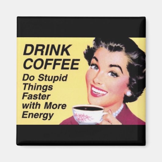 Drink koffiemagneet magneet (Voorkant)