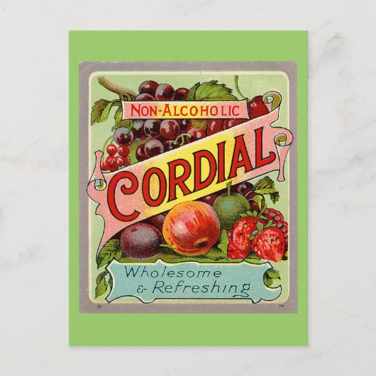  Drink Label niet-alcoholisch hoorbaar Briefkaart (Voorkant)