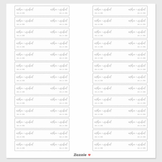 Drink Label van weduwenstro Vlag Moderne kalligraf (Vel)