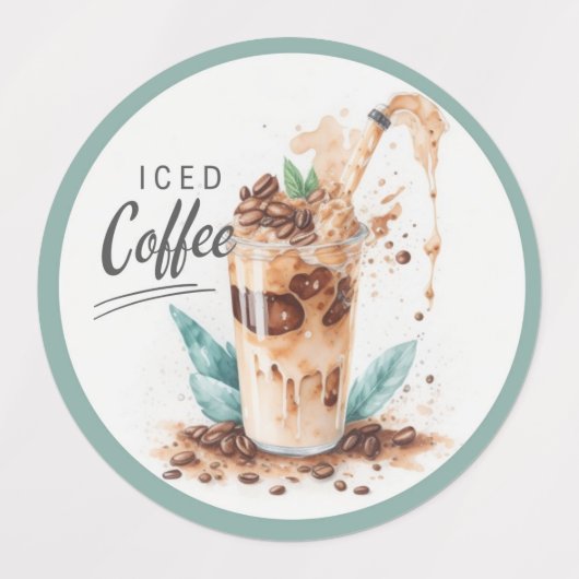 Drink labels glazen flacon (Design 1)