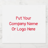 Drink Labels & Stickers (Enkel label)