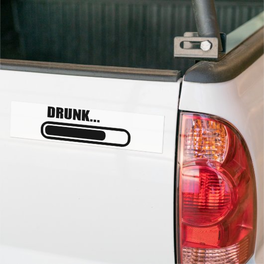 Drink laden bumpersticker (Op Truck)