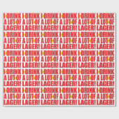 Drink Lager Life Cadeaupapier (Vlak)