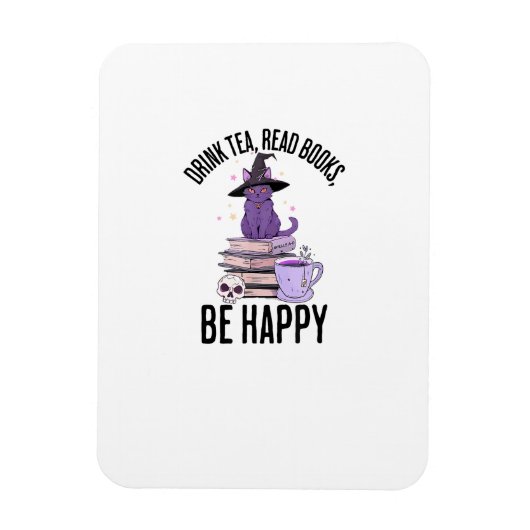 Drink Lees Boeken Whimsigoth Halloween-ontwerp Magneet (Verticaal)