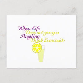 Drink Lemonade Briefkaart