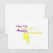 Drink Lemonade Briefkaart (Voorkant / Achterkant)