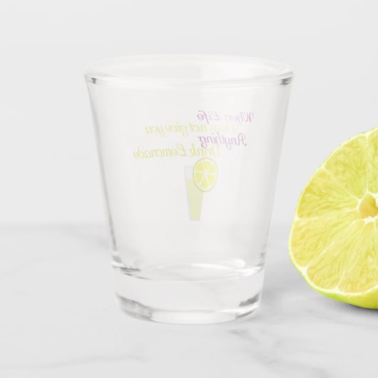 Drink Lemonade Shot Glas (Achterkant)