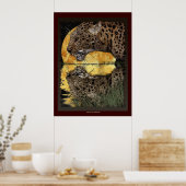 DRINK LEOPARD op SUNSET Art Poster (Keuken)