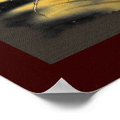 DRINK LEOPARD op SUNSET Art Poster (Hoek)