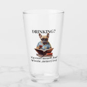 Drink lezen in het Frans kan geheugenverlies veroo Glas (Voorkant)
